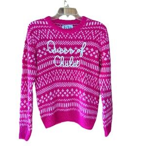 MC2 Saint Barth Chalet sweater Women's S Ivory Pink Alpaca Wool Blend